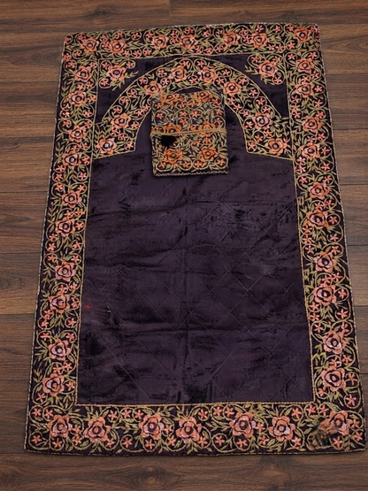 Pre Order_ 20 days making time_ Artisan Beaded Jaye Namaz – Handmade Prayer Mat_Half payment Advance