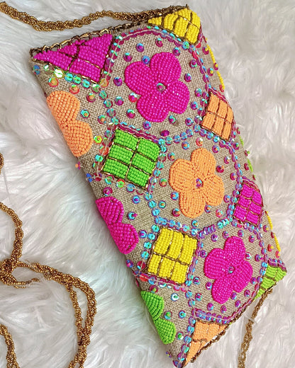 Elegant Beaded Evening Clutch
