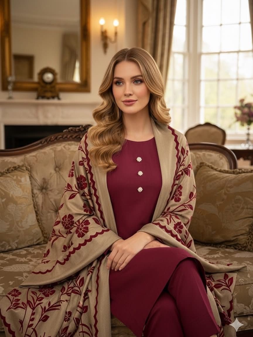 Soft Marina plachi shawl - 3 Piece