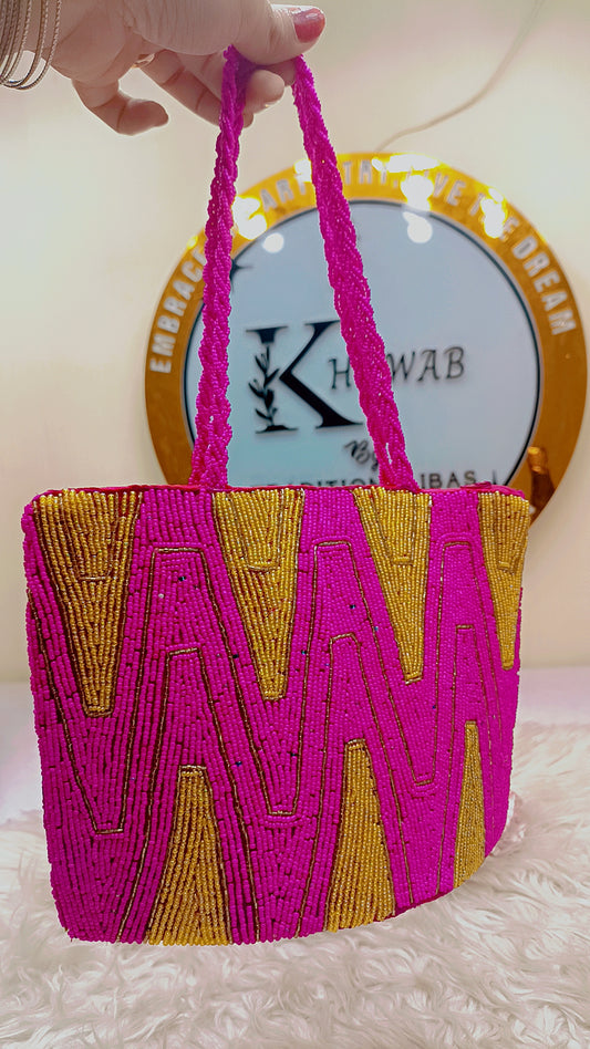 Husna - beaded clutch