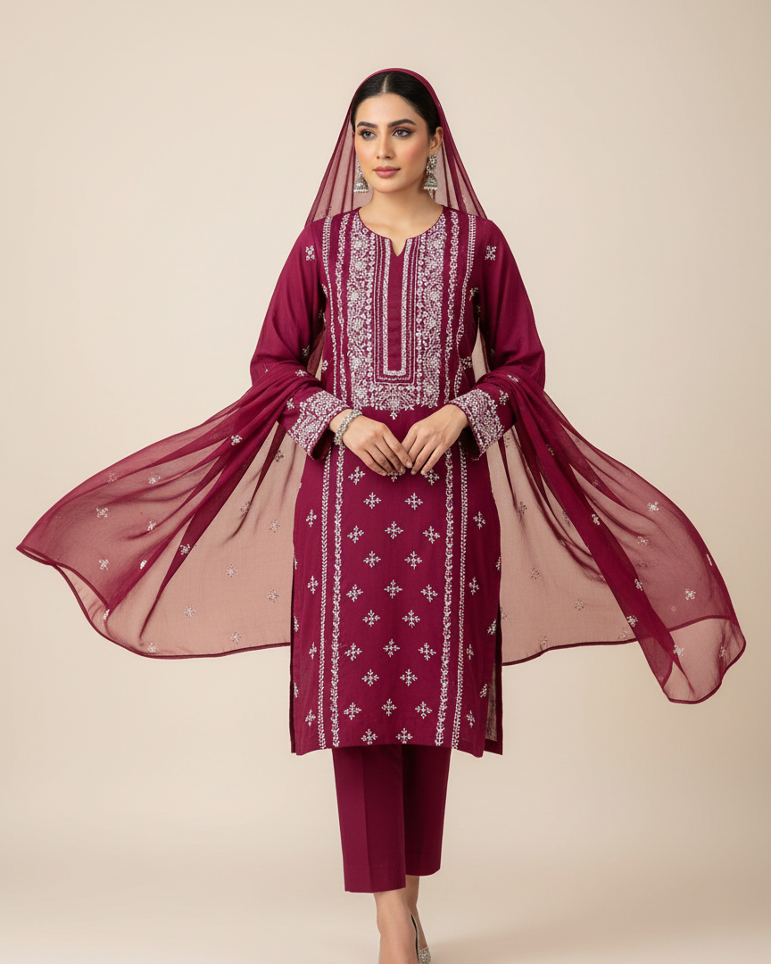 Handcrafted Chiffon -2 piece