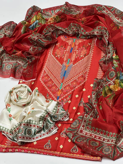 Shamooz silk printed - 3 piece
