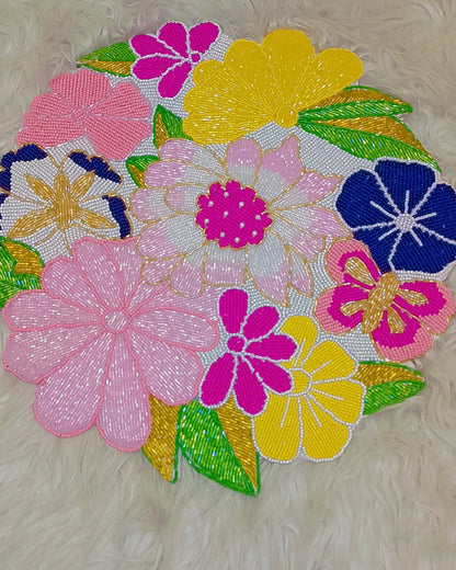Luxury Beaded Table Mat – Handmade Dining Decor