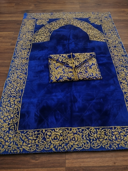 Pre Order_ 20 days making time_ Artisan Beaded Jaye Namaz – Handmade Prayer Mat_Half payment Advance