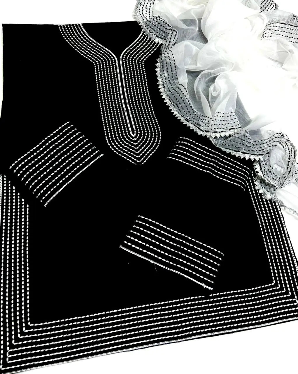 Royal Cotton Cross Stitch Premium Summer Wear - 3 Piece Suit