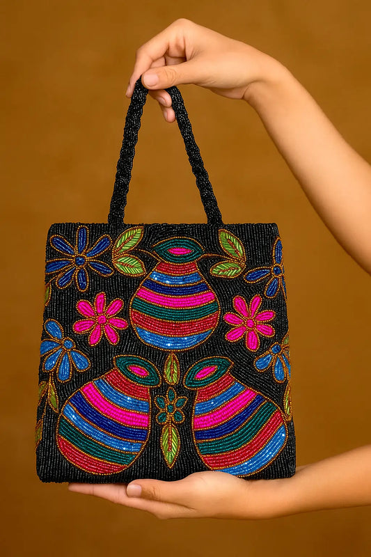 Heritage Touch Matki Beaded Purse