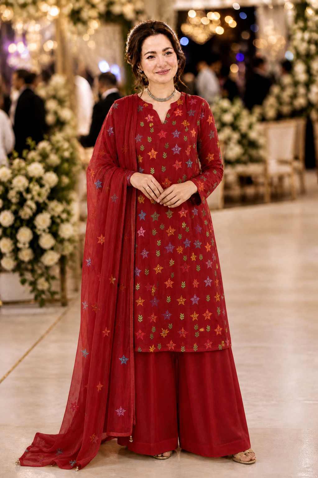 Hand embroidery Chiffon -2 piece
