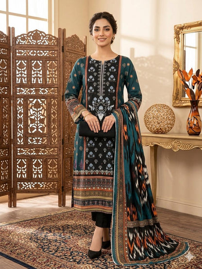 Premium pure lawn - 3 piece