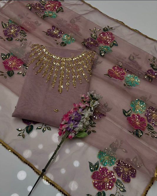 Organza - 2pc Hand Paint
