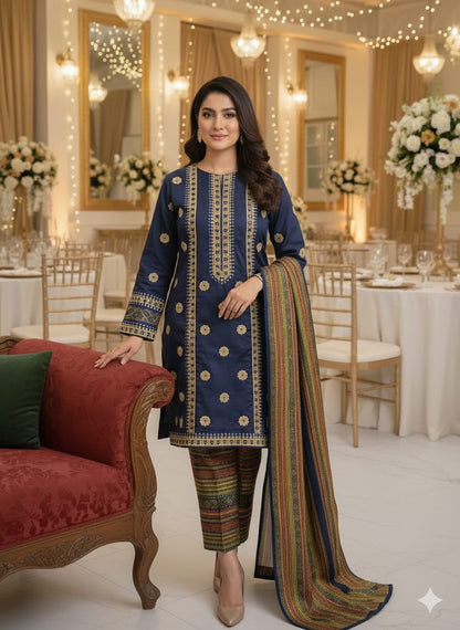 Susi embroidered angrakha- 3 piece