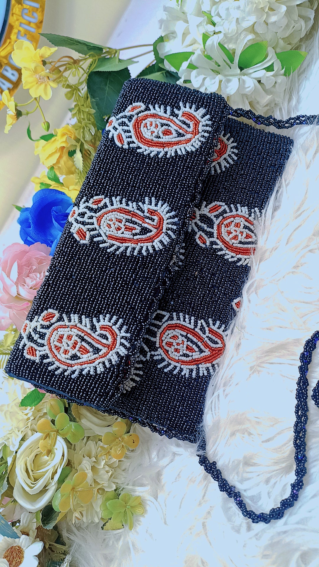 Handmade Glam Beaded clutch