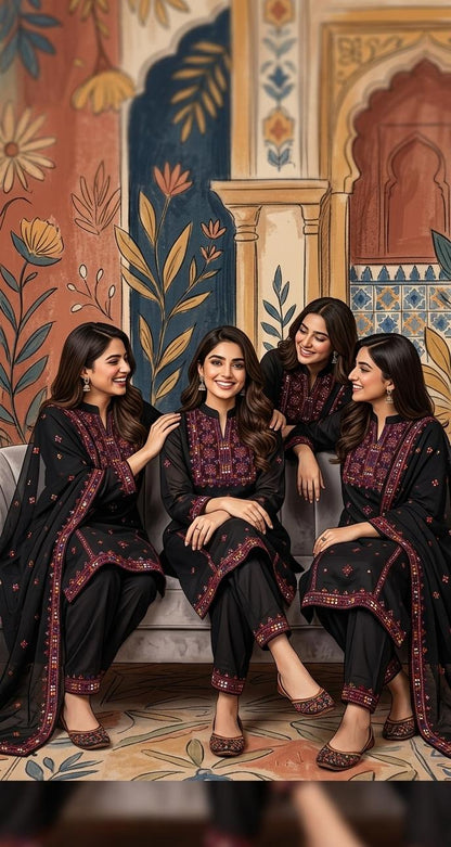 Balochi embroidered - 3 Piece