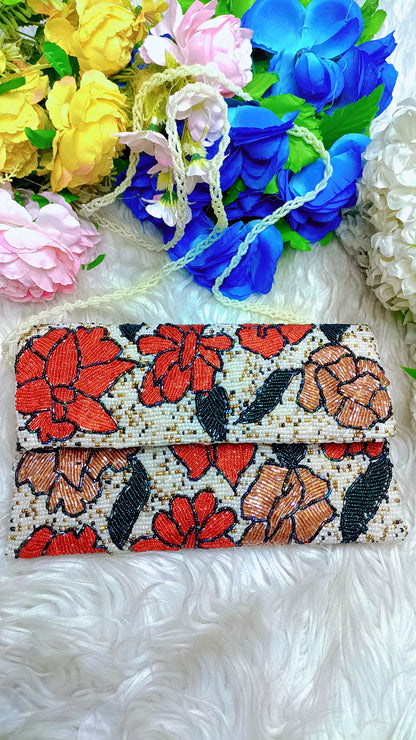 Gulerana - beaded clutch