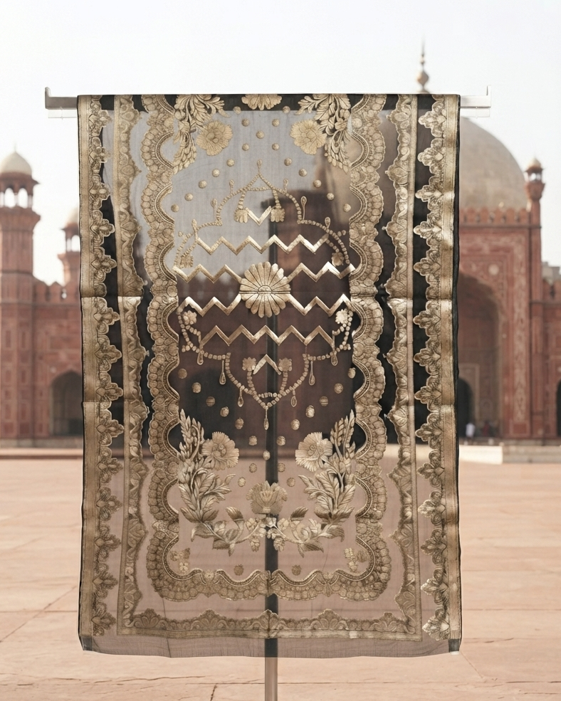 Organza jacquard Duppata