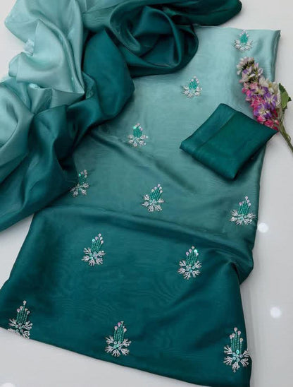 Sheesha silk Embroidered - 3 piece