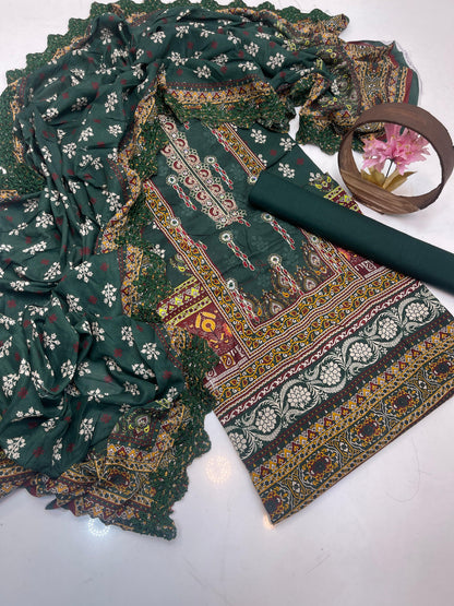 Premium pure lawn - 3 piece