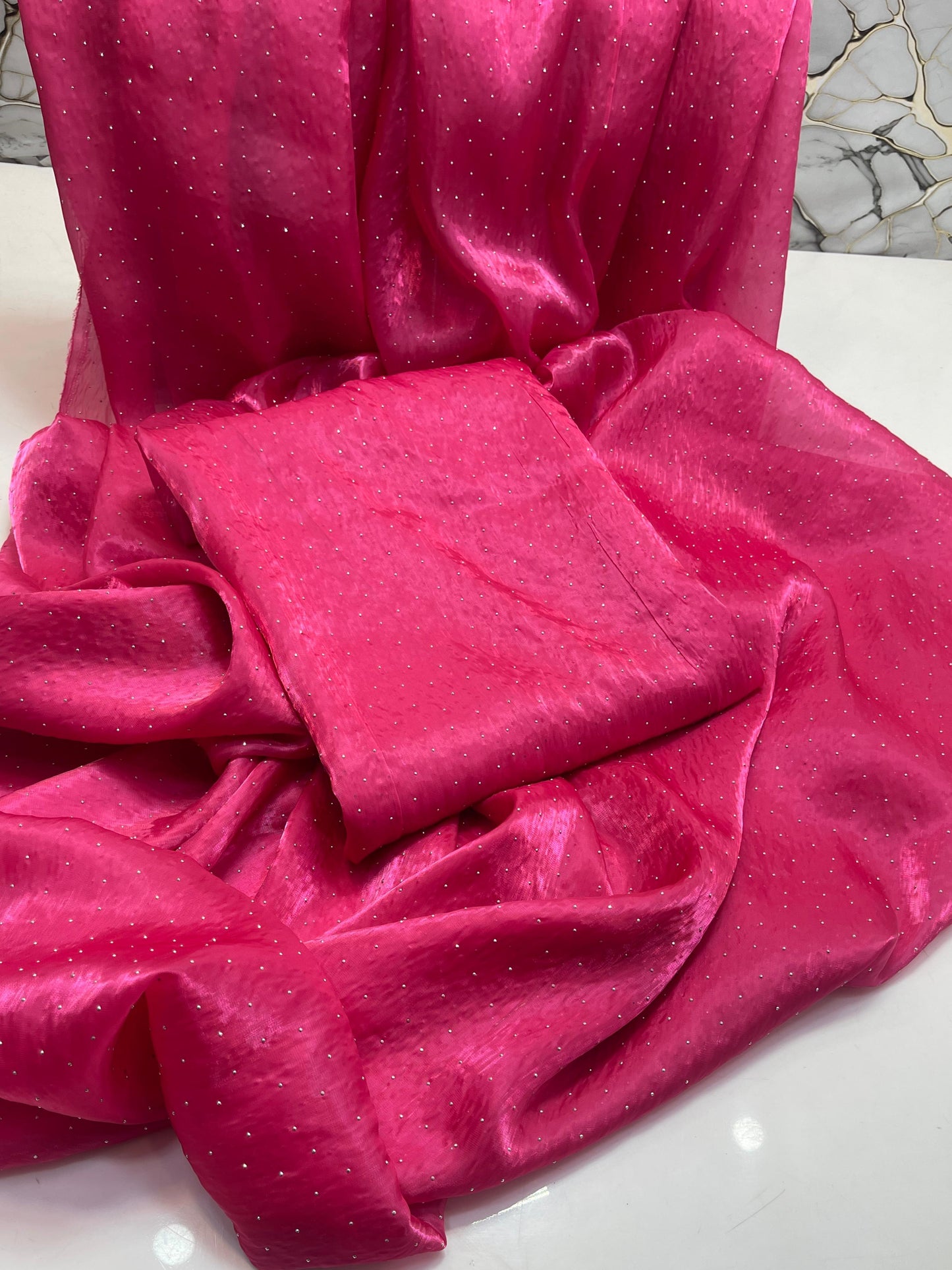 Korean Sheesha Silk sari