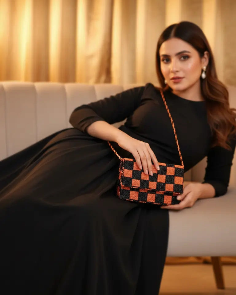 Designer Beaded Evening Purse