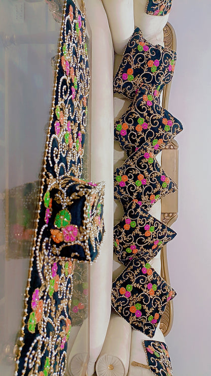 Cushions & Table Runner Hand Made 9 Piece Set