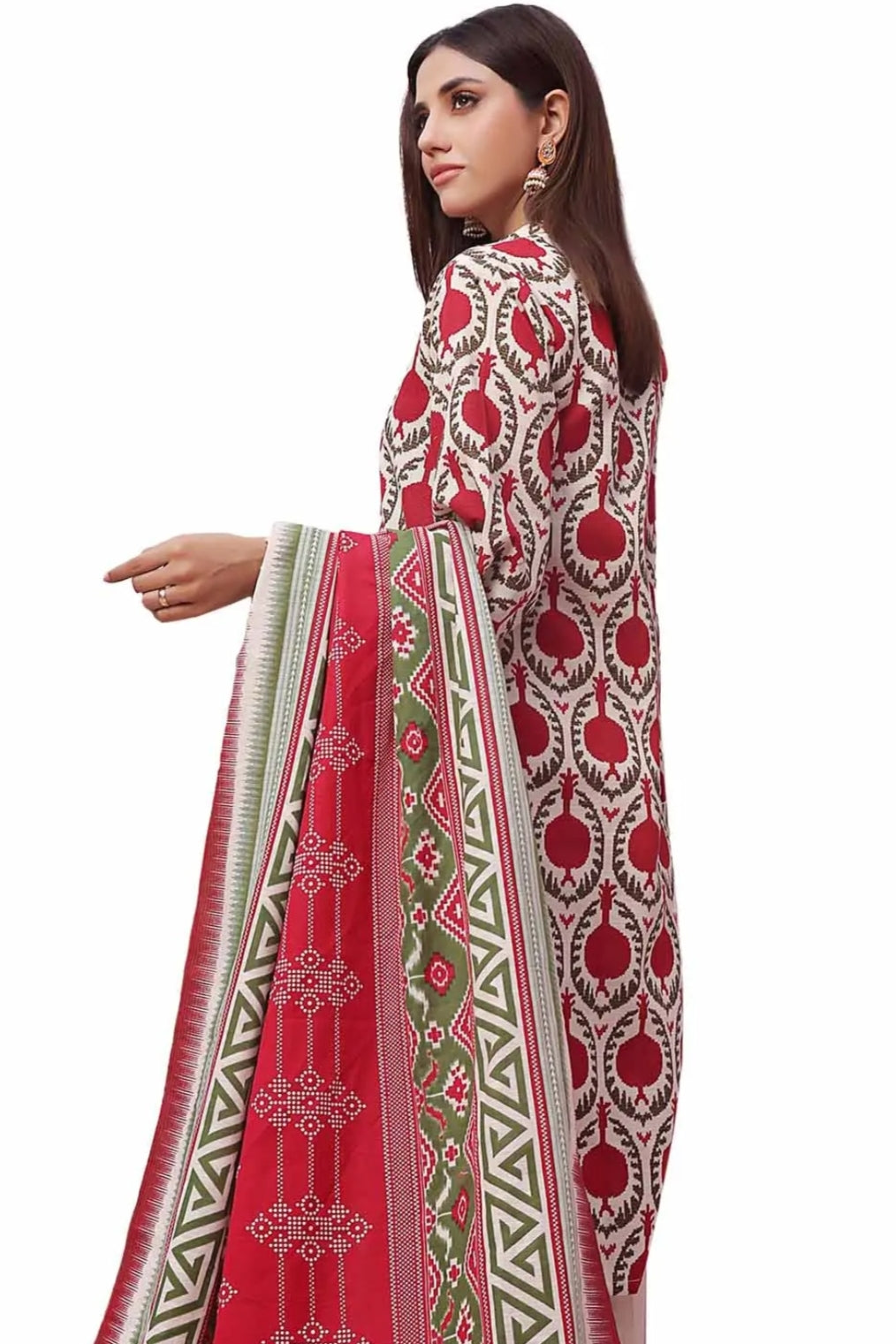 3 Piece Unstitched Printed Khaddar Suit SD-42140