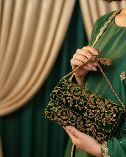 Classic Beaded Clutch – Formal Evening Wear