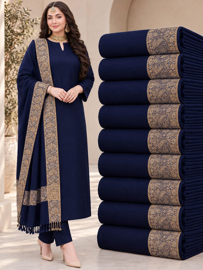 Premium Dhanak wool -3 piece unstitched