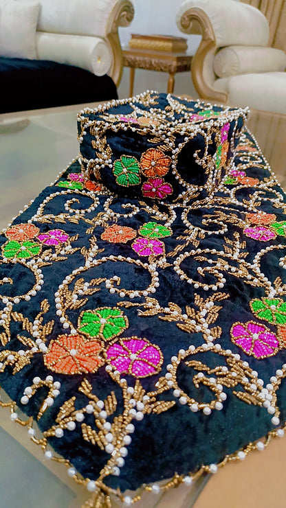Cushions & Table Runner Hand Made 9 Piece Set