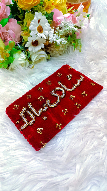 Elegant Handmade Beaded Money Envelope – Wedding Gift Edition
