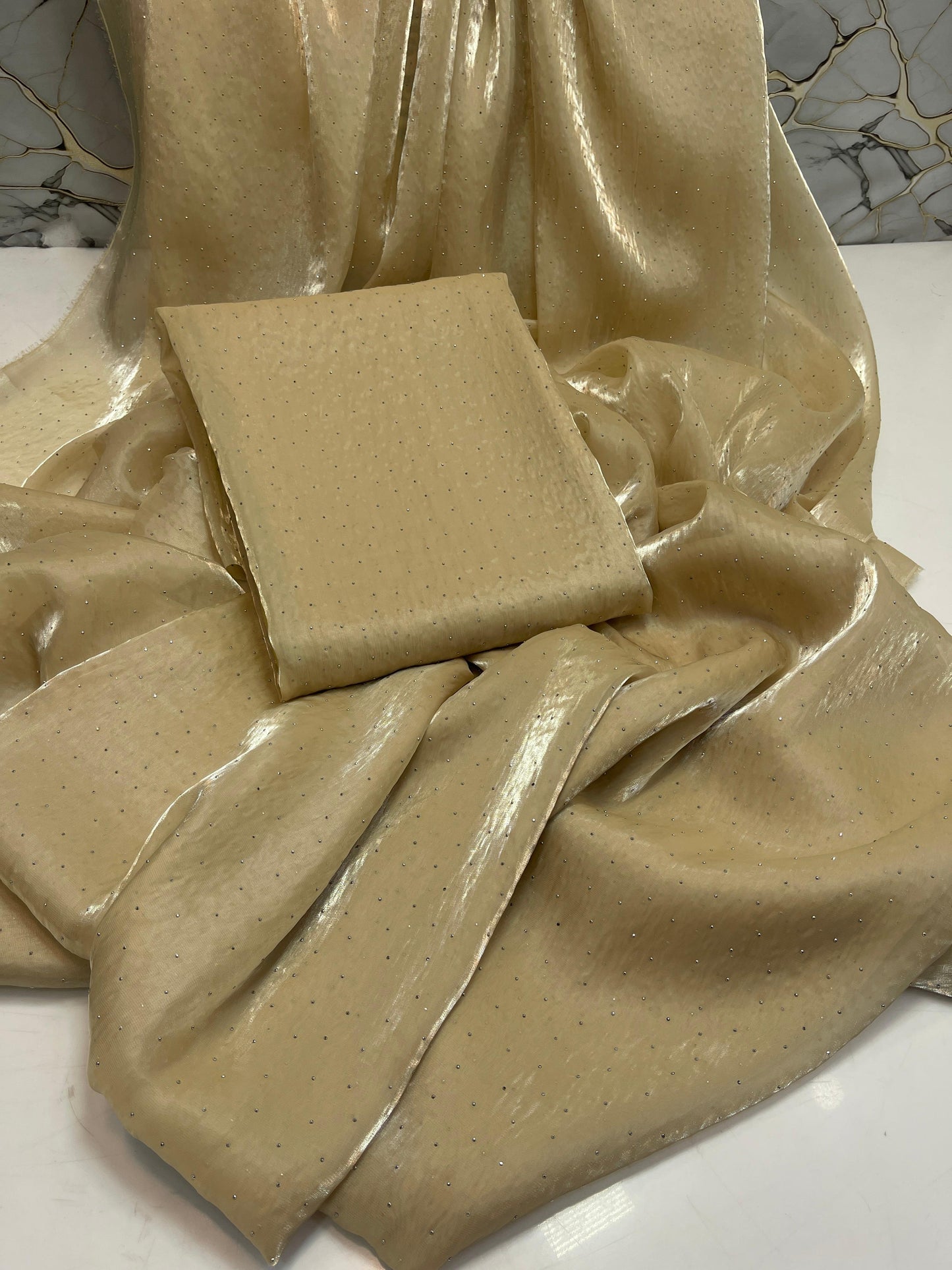 Korean Sheesha Silk sari