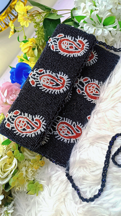 Handmade Glam Beaded clutch