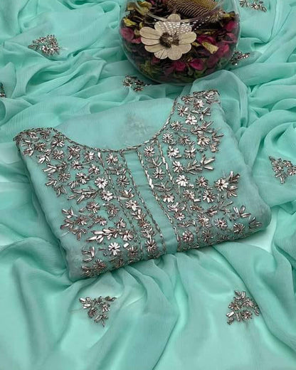 Gotta Grace - Handmade 2pc chiffon Suit