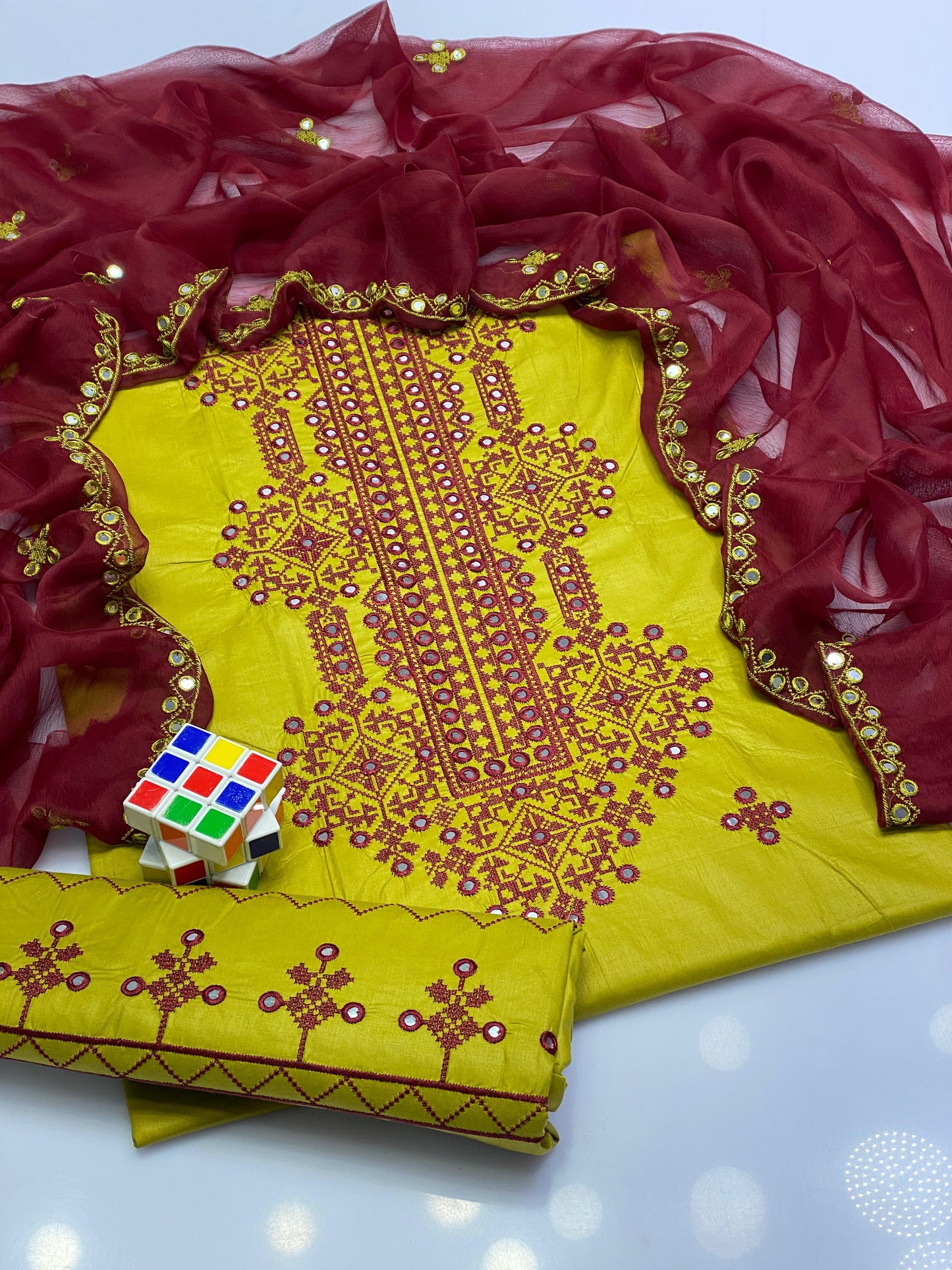 Gulnaar Mirror Embroidery - Cross Stitch Collection