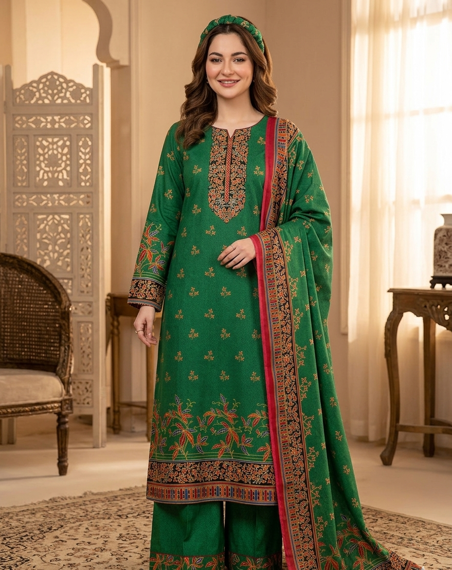 Lawn Gold print - 3 piece