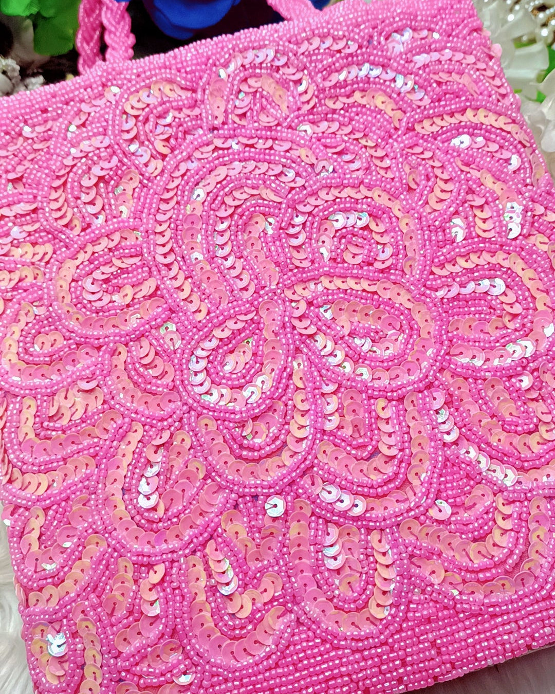 Pinky Pink - handmade beaded purses