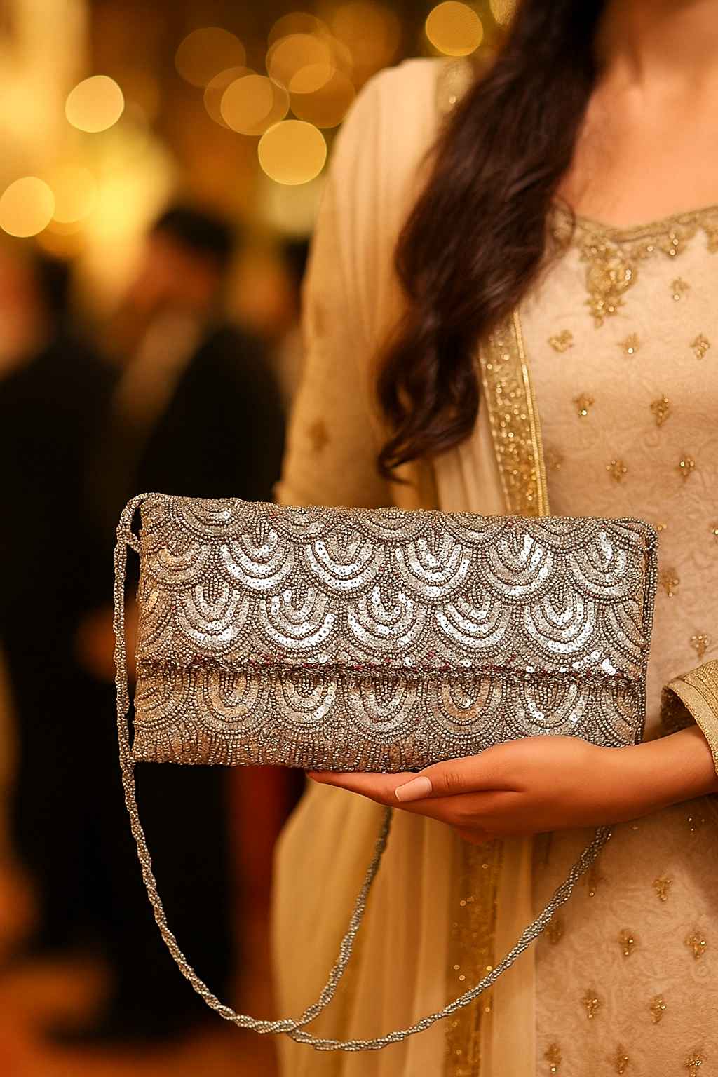 MoonLace – Elegant Handmade Beaded clutch