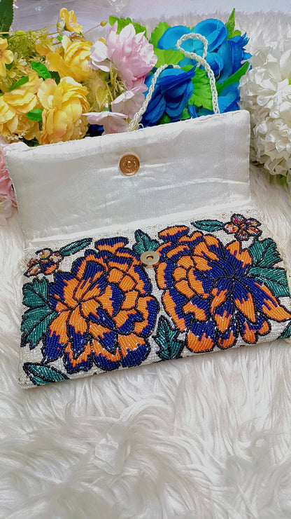 Sehrish - beaded clutch