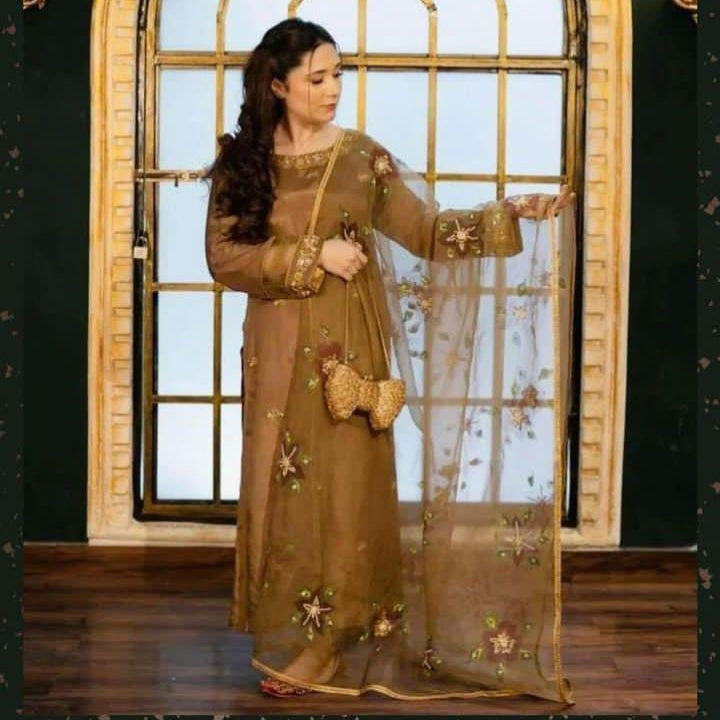 Fancy 3pc zarri embroidered