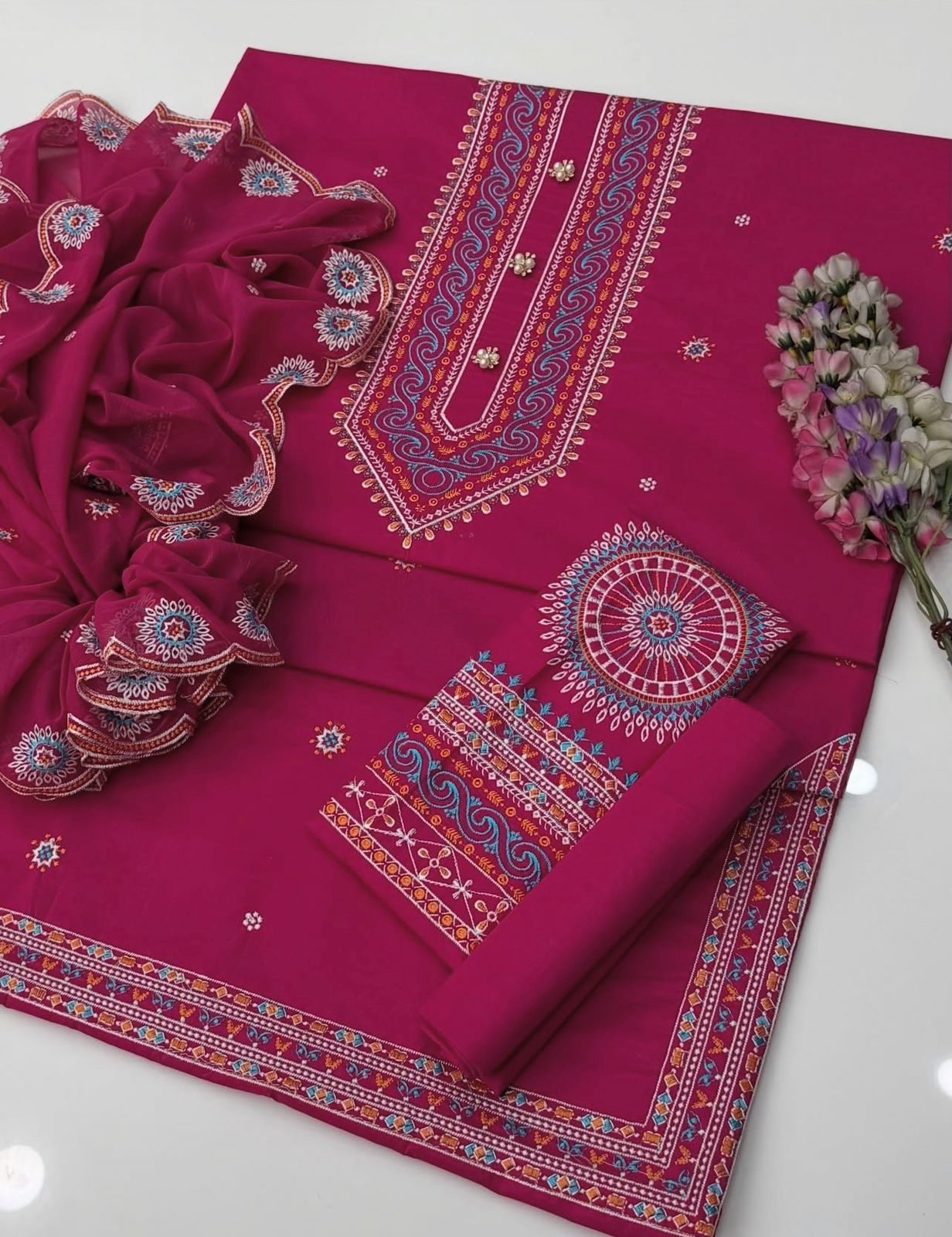 Rang Rezah Lawn - 3 piece