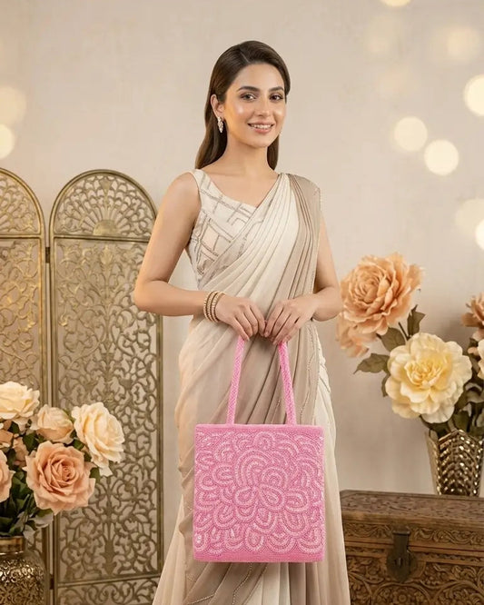 Pinky Pink - handmade beaded purses