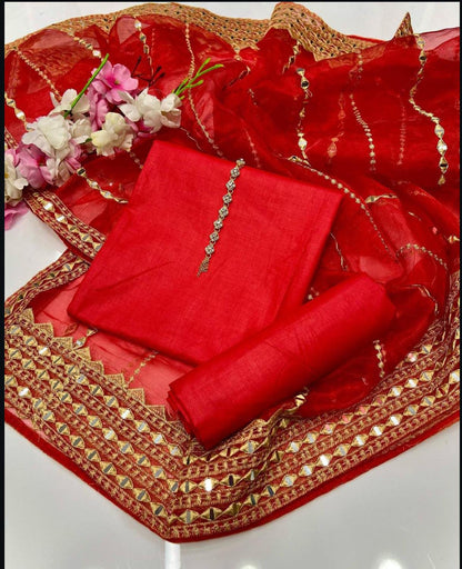 Fancy Kattan Silk-3 Pice