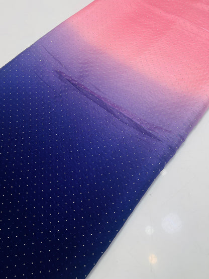 Korean Sheesha Silk sari tie & dyr