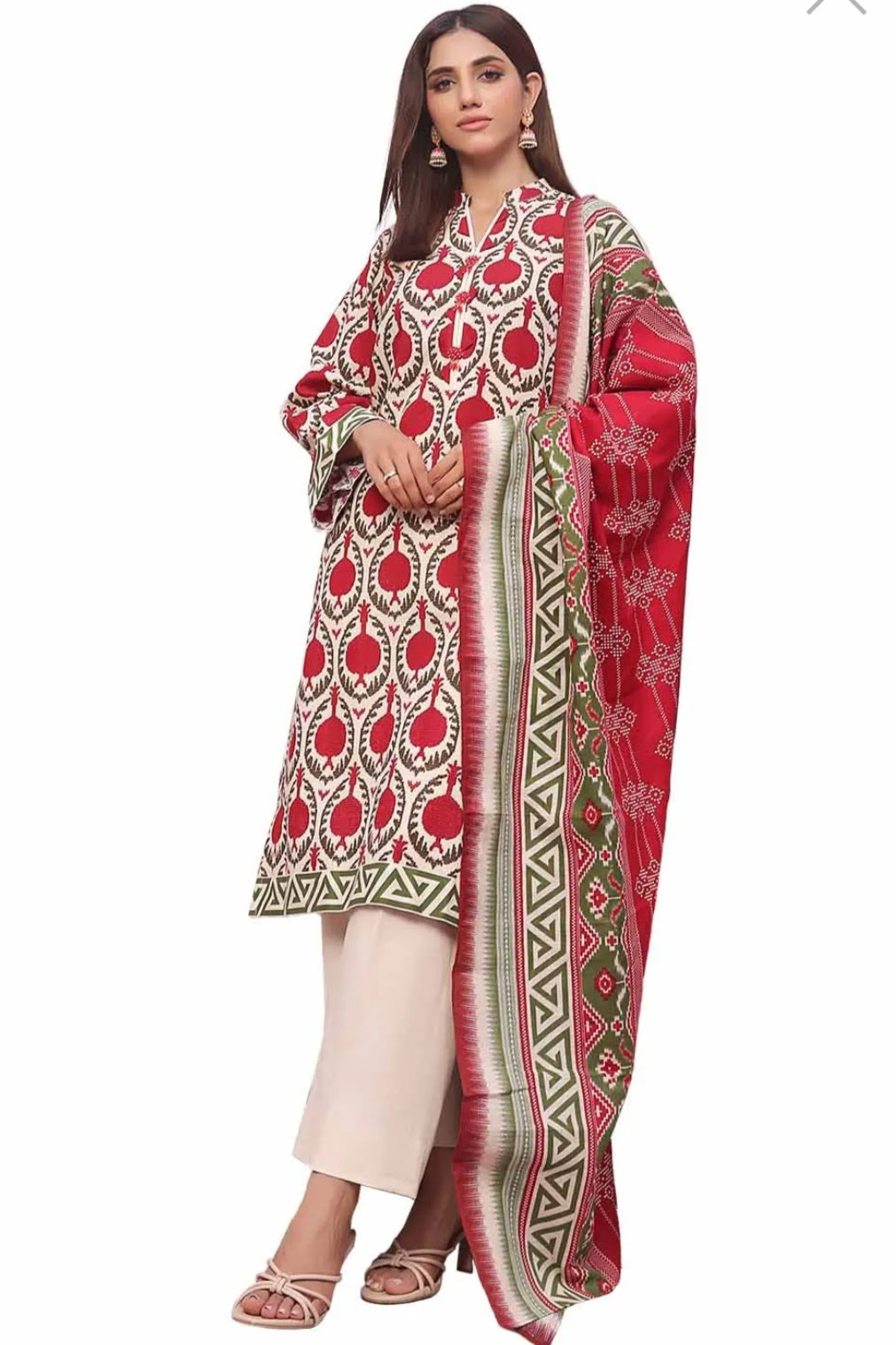 3 Piece Unstitched Printed Khaddar Suit SD-42140