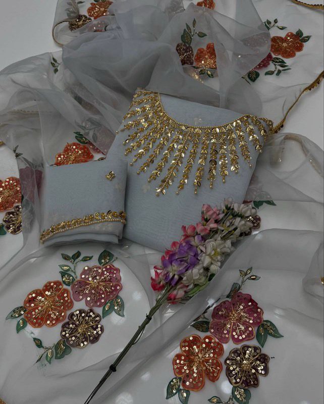 Organza - 2pc Hand Paint