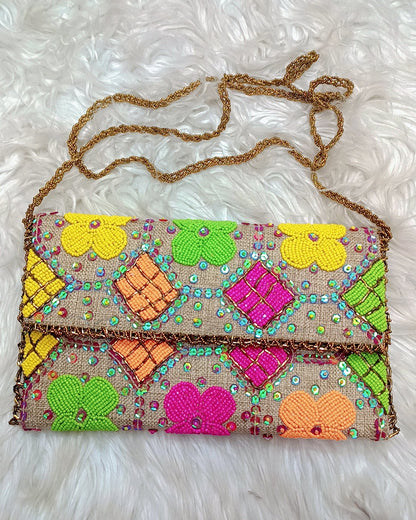 Elegant Beaded Evening Clutch