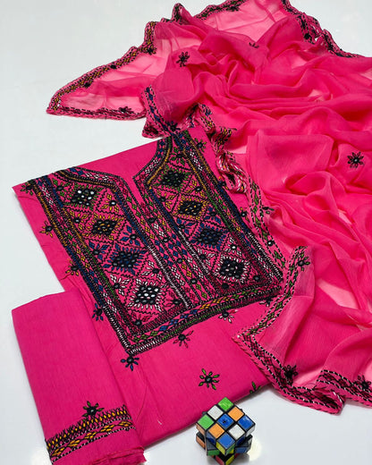 Balochi Emb Lawn -3pc