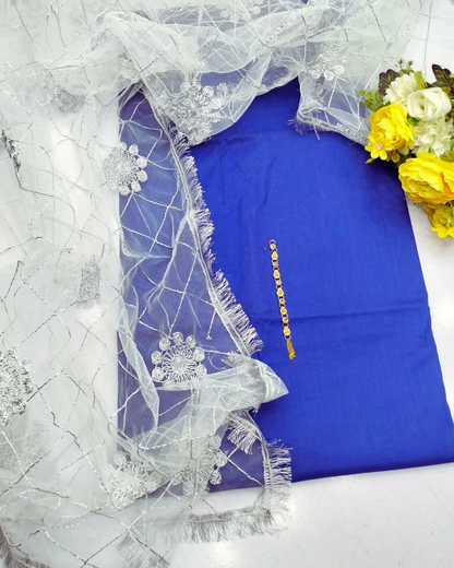 3 Piece Lawn Suit-Plain