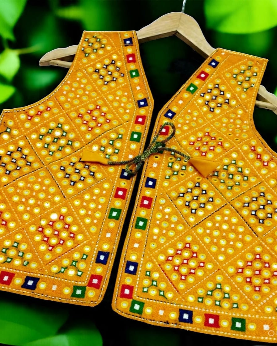 Multani Aari Hand Embroidered Trendy Waistcoat