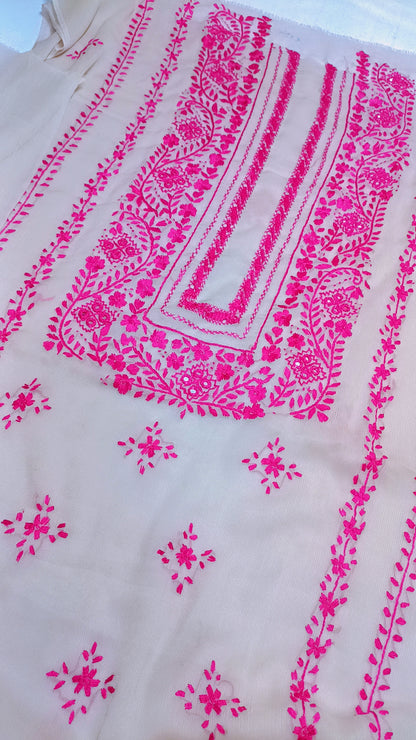 Hand embroidery Chiffon -2 piece