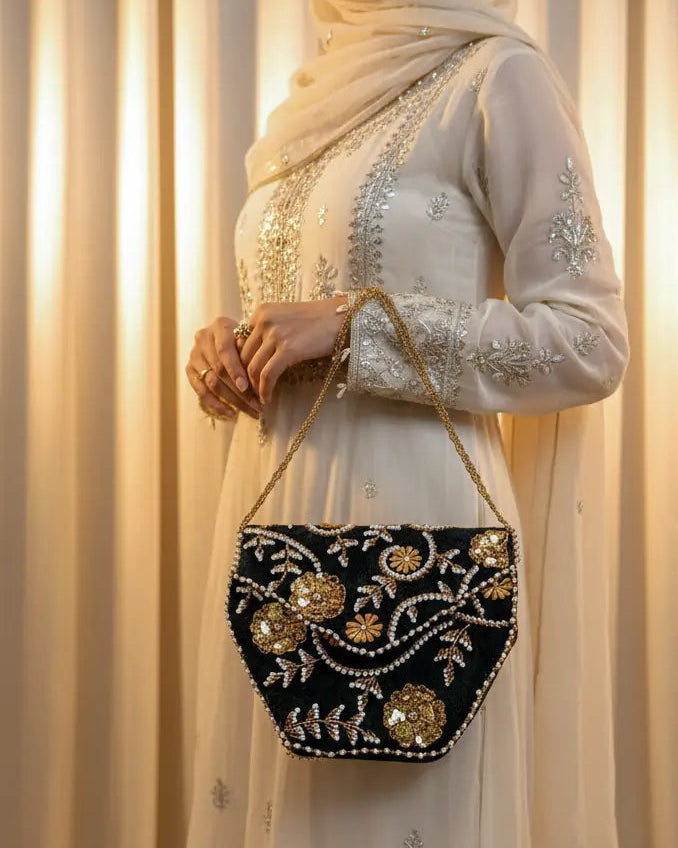 Sitara -Velvet Beaded Charm