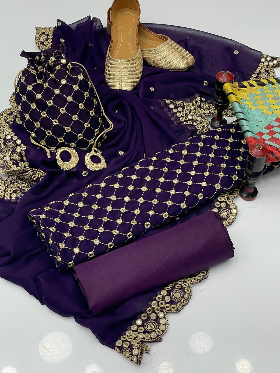 Crinkle Chiffon - 5 piece